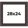 PosterPalooza | 3.5" Wide Ornate Brown Picture Frame - UV Acrylic, Backing Board, Hanging Hardware Included - 2 of 4