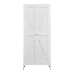 COWLOWN 2-Door Metal Storage Cabinet with Adjustable Shelves, Tall Steel Pantry Locker for Kitchen, Office, Living Room - 1 of 4