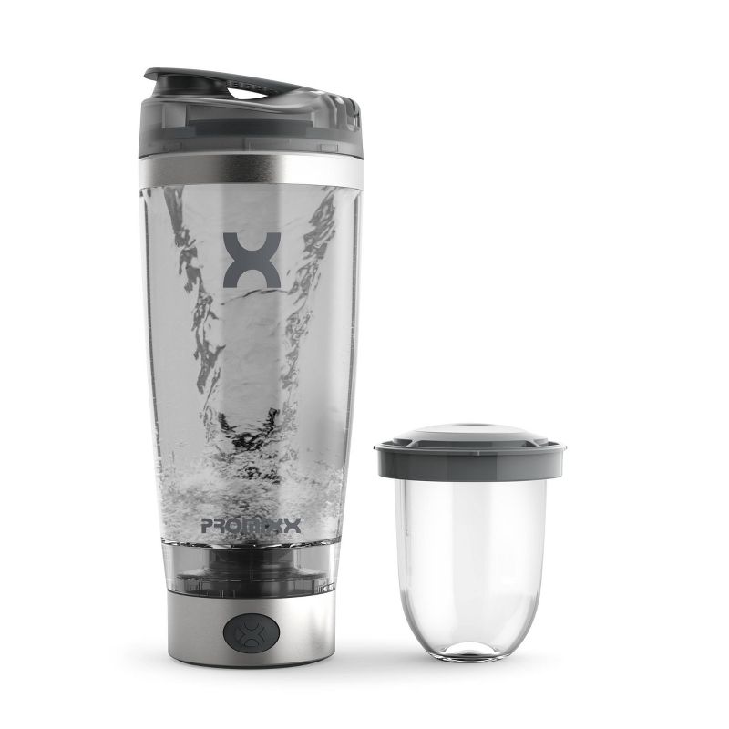 Promixx PRO Rechargeable USB-C Electric Shaker Bottle - Stainless Steel - 20oz, 1 of 12