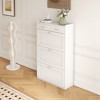 NicBex Shoe Cabinet with 2 Drawers Modern Freestanding Hidden Shoe Storage Cabinet with 3 Flip Drawers for Entryway,Hallway - 4 of 4