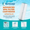 Hurricane Replacement Spa Filter Cartridge for Pleatco PLBS75 Unicel C-5374 , Filbur FC-2971, Rainbow, Waterway, Leisure Bay, S2, G2 Spa 75, White - image 3 of 4