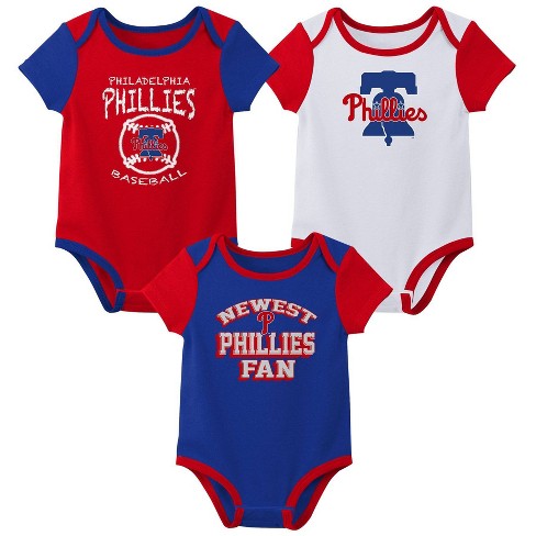 MLB Philadelphia Phillies Infant Boys' 3pk Bodysuit - image 1 of 4