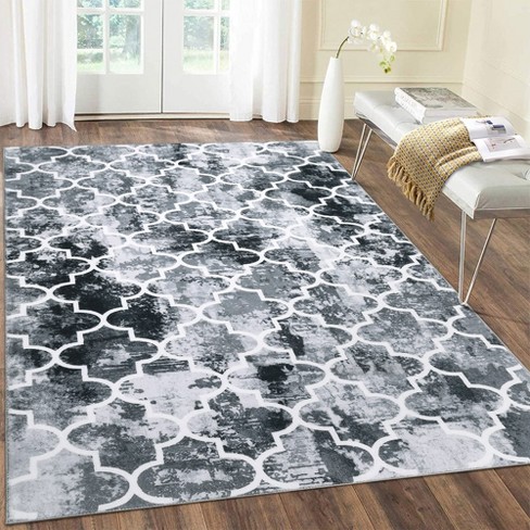 Area Rugs Moroccan Abstract Large Rugs Modern Rug for Living Room Stain Resistant Carpet Vintage Rugs for Bedroom - image 1 of 4