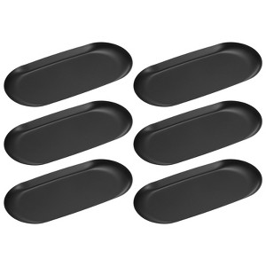 Unique Bargains Stainless Steel Cosmetics Candles Dessert Decorative Trays 6 Pcs - 1 of 4