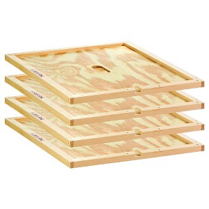 Allied Precision Industries 3/8-Inch Plywood Stick Preventing Beehive Insulation Ventilation Inner Cover for 10-Inch Beehives (4 Pack) - 1 of 4