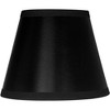 Springcrest Set of 8 Empire Chandelier Lamp Shades Black Paper Small 3" Top x 5" Bottom x 4" High Candelabra Clip-On Fitting - 3 of 4