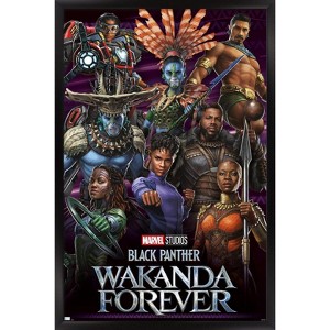 Trends International Marvel Black Panther: Wakanda Forever - Group Framed Wall Poster Prints - 1 of 4