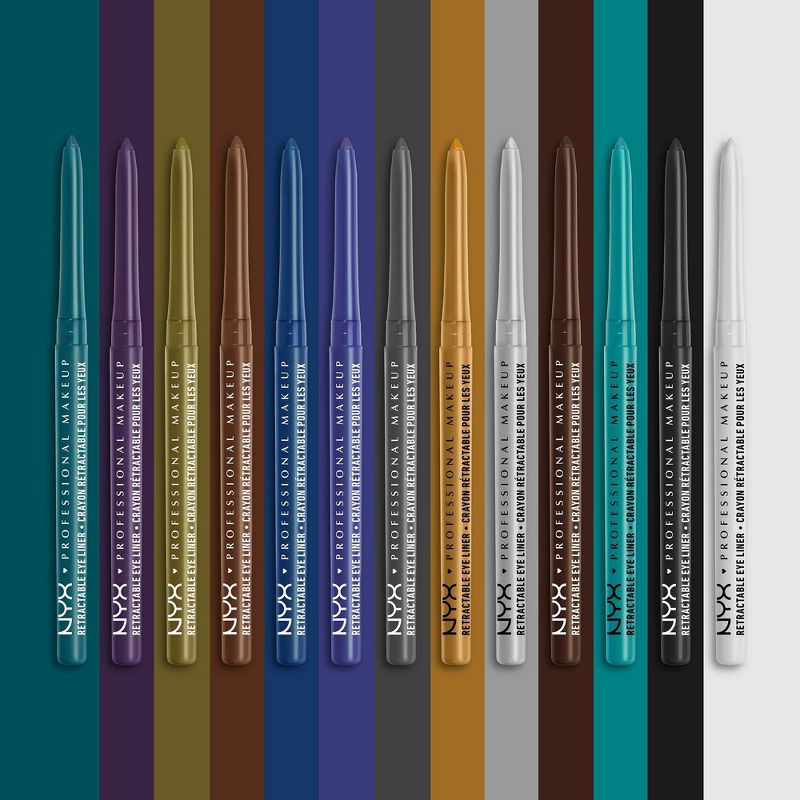 NYX Professional Makeup Retractable Long-lasting Mechanical Eyeliner Pencil - 0.012oz, 5 of 8