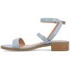 Journee Collection Womens Gigie Ankle Strap Stacked Heel Sandals - 2 of 4