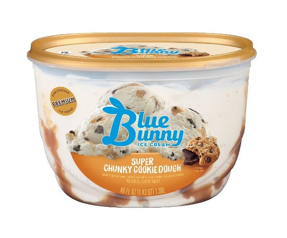 Blue Bunny Super Chunky Cookie Dough Ice Cream - 46 fl oz