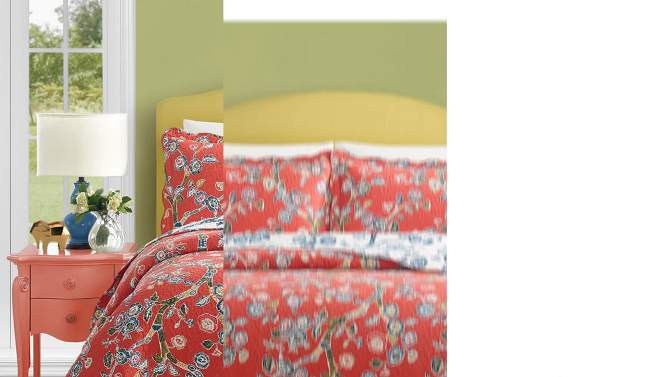 Makers Collective 3pc Jaipur Dreams Quilt Set Red, 2 of 8, play video
