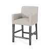 Ridstar Dwarf Stool with Upholstery For Dining Room & Counter-Gray - 2 of 4