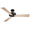 Kathy Ireland Home Keane 52" Oil-Rubbed Bronze Ceiling Fan - Aged Oak / Natural Blades - 3 of 4