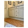 Teak Bath Floor Mat Runner Caramel - Hip-o Modern Living: Handmade, Rubber Backed, Geometric Pattern, 2'x5'4" - 2 of 4