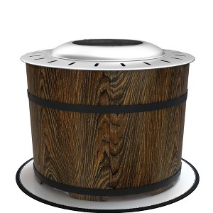 Smokeless Fire Pit, Portable Camping Bonfire Stove with Mat for Backyard, Patio, Picnic, Magnesium Oxide - 1 of 4