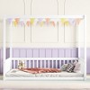 Full Size Canopy Bed with Fence and Guardrails for Bedroom - 2 of 4