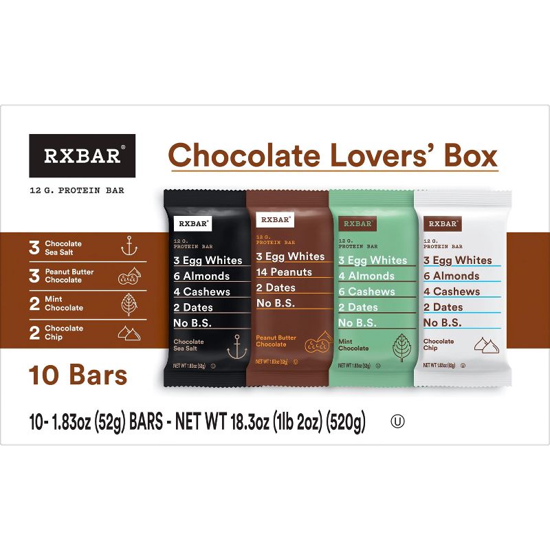 RXBAR Chocolate Lover&#39;s Variety Pack - 18.3oz/10ct, 3 of 7