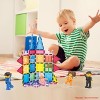 PICASSO-TILES Magnetic Tiles for Kids, Family Theme Construction STEM Building Blocks Educational Toy, 8PCS - 2 of 4