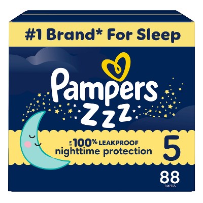 Image of Pampers Swaddlers Overnight Diapers - Size 5 - 88ct