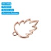 Unique Bargains Alloy Necklace Resin Casting Maple Leaf Shaped Pendant Frames 1.4" 10 Pcs - 4 of 4