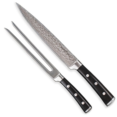Damascus Fork & Knife BBQ Set of 2
