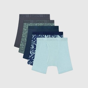 Hanes Boys' 5pk Super Soft Boxer Briefs - 1 of 4