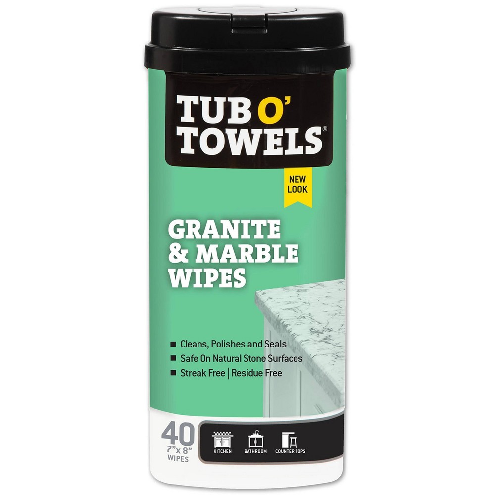 UPC 686081000018 product image for Tub O' Towels Granite & Marble Wipes - 40ct | upcitemdb.com