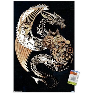 Trends International Steampunk Dragon Unframed Wall Poster Prints - 1 of 4