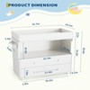 COZONY Baby Changing Table Dresser with 2 Drawers & Open Storage, Modern Nursery Diaper Station for Bedroom/Kids Room - 2 of 4