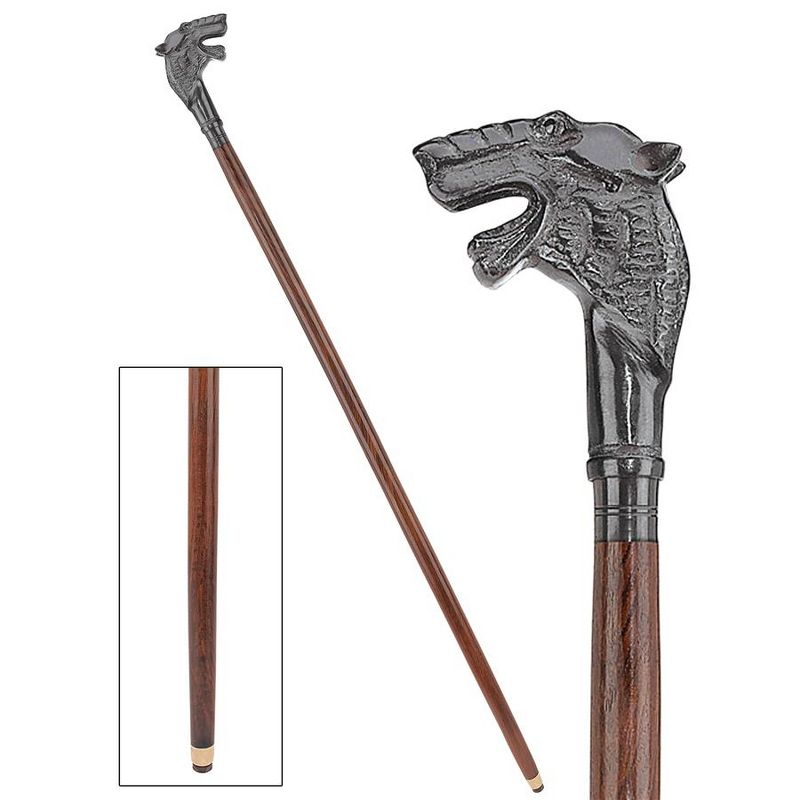 Hound of the Baskervilles Solid Hardwood Walking Stick, 1 of 6