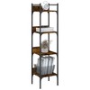 vidaXL Bookshelf 4-Tier Smoked Oak 13.8 in.x11.8 in.x54.5 in. Engineered Wood - 4 of 4