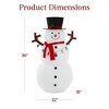 Best Choice Products 5ft Lighted Pop-Up Snowman, Outdoor Christmas Holiday Decoration w/ 200 LED Lights, Hat, Scarf - 2 of 4