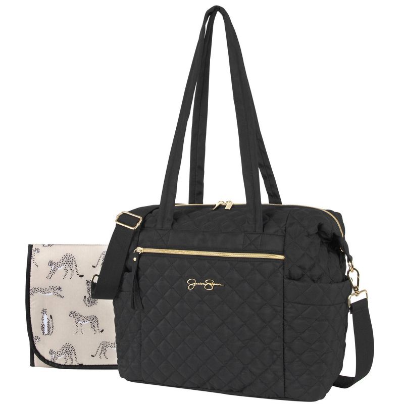 Jessica Simpson Quilted Tote - Black, 3 of 11