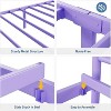 Purple Twin Metal Bed Frame with Headboard, Footboard, 12.2-Inch Storage, Steel Slats, No Box Spring - 3 of 4