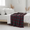 Plaid Flannel Blanket Soft Throw for Holidays, Winter Decor, plaid Pattern Christmas Gift. - 3 of 4