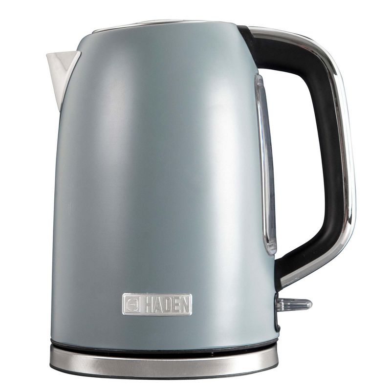 Haden Perth Wide Slot Stainless Steel Body Retro 4 Slice Toaster & Perth 1.7 Liter Stainless Steel Electric Kettle with Auto Shut Off, Slate Gray, 4 of 7