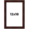 PosterPalooza | Distressed Brown Picture Frame - UV Acrylic, Foam Board Backing, Hanging Hardware - 2 of 4