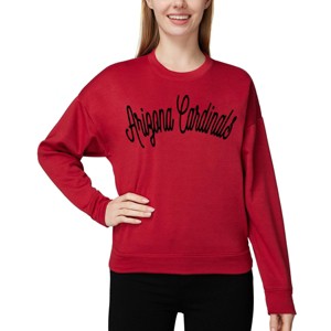 NFL Arizona Cardinals Women's Long Sleeve Crew Neck Fleece - 1 of 3