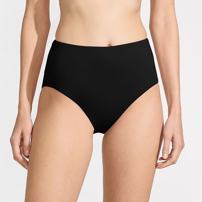 Lands' End Women's Chlorine Resistant Mid Rise Classic Bikini Bottoms