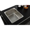 VYNXARIA Outdoor Wicker Bar Table - Versatile Serving Cart with Ice Bucket & Lockable Wheels - 4 of 4