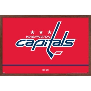 Trends International NHL Washington Capitals - Logo 21 Framed Wall Poster Prints - 1 of 4