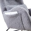 CAVINAS Upholstered Accent Chair,Modern Rocking Chairs with High Backrest and Comfortable Seating for Bedroom,Reading Room - 4 of 4