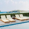 Patio Acacia Wood Chaise Lounge Chair with Tri-Fold Cushion,Adjustable Outdoor Chaise Lounge Chair,Waterproof Chaise Lounge Chair-Coolbibila - 3 of 4