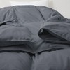 Peace Nest All-Season Medium Warmth Solid Pattern Duvet Insert White Goose Feather Comforter - 3 of 4