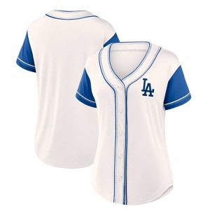 MLB Los Angeles Dodgers Women's Short Sleeve White Fashion Jersey - 1 of 3