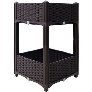 Mlmh & Kngwa 15"W Elevated Planter Garden Box - 1 of 4