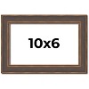 PosterPalooza | Photo Size Elegant Brown Picture Frame - UV Acrylic, Foam Board Backing, Hanging Hardware - 2 of 4