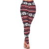 Women's One Size Fits Most Printed Leggings - One Size Fits Most - White Mark - 3 of 3