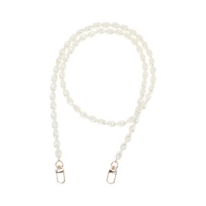 Unique Bargains Irregular Faux Pearl Handbag Strap White 1 Pc - 1 of 4