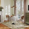 5x7ft Vintage Floral Washable Area Rug, Non-Slip Low Pile Polyester Carpet for Living Room & Bedroom - 2 of 4